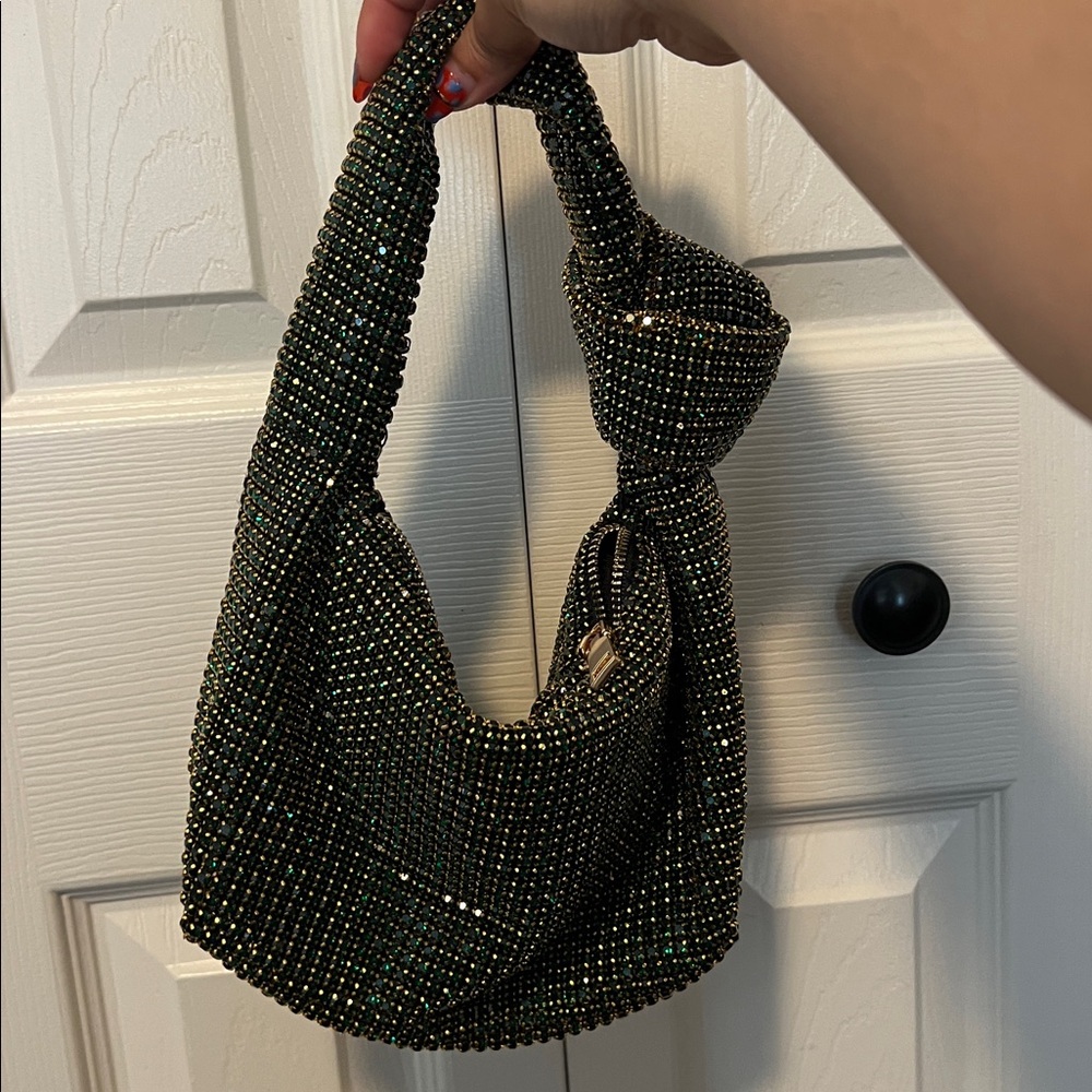 Green Rhinestone Handbag - Picture 2 of 5